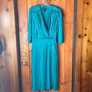 Vintage Nilani Turquoise Dress size 12